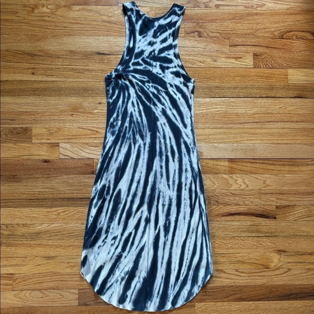 Young Fabulous & Broke Black & White Tie-Dye Racerback Midi Maxi Dress Women’s S - Picture 3 of 6